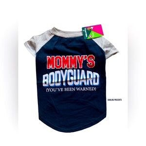 Vibrant Life ‘Mommy’s Bodyguard’ Dog Tee Shirt Color Black Size M